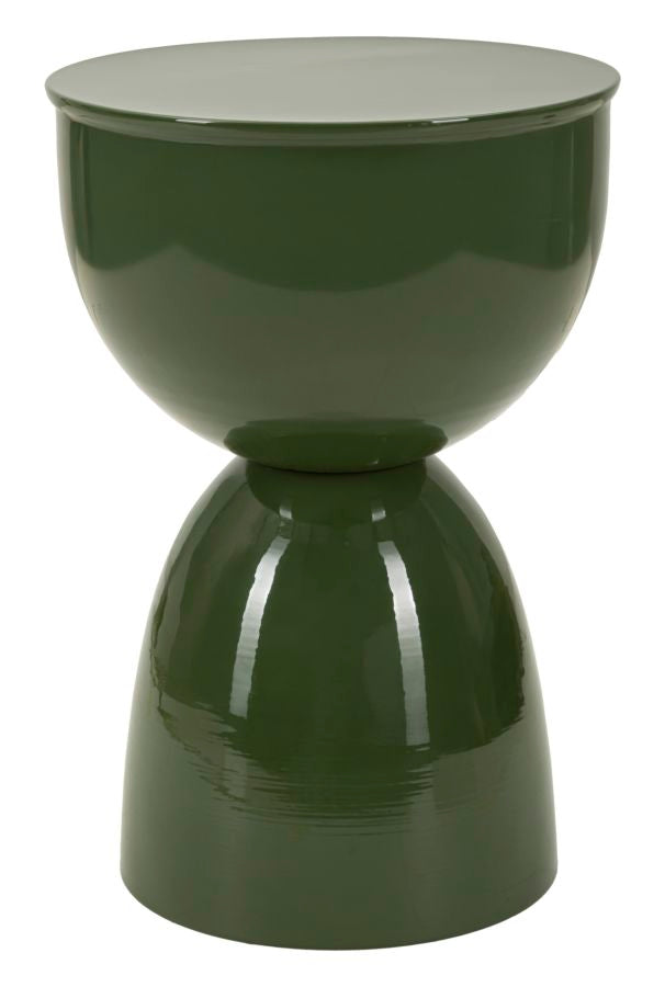 Beistelltisch Yao Metall Grün Durchmesser 31 cm Höhe 46 cm Modern Elegant Wohnzimmer