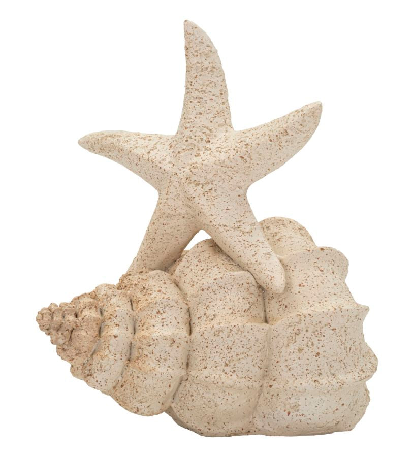 Statua decorativa stella marina sand cm polyresin 18 x 13 x 21,2