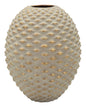 Pepipas Ball Spherical Ceramic Vase with Embossed Jewel Texture Diameter 29.5 cm Height 36 cm Opening 8.5 cm