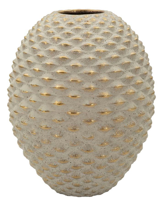 Pepipas Ball Ceramic Vase Diameter 23.5 cm Height 28.5 cm Opening 7 cm Precious Design for Decoration