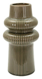 Armony Ceramic Vase Compact and Sculptural Height 25 cm Mouth Diameter 5.5 cm Base Diameter 13 cm