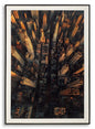 Lacquered canvas print New York with fir wood, canvas and plastic frame 7