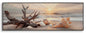 Lacquered painted print on beach canvas with fir wood, canvas and plas frame cm