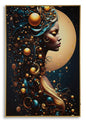 LED print on lacquered canvas with minerva frame 60 x 3.5 x 90 cm fir wood, c