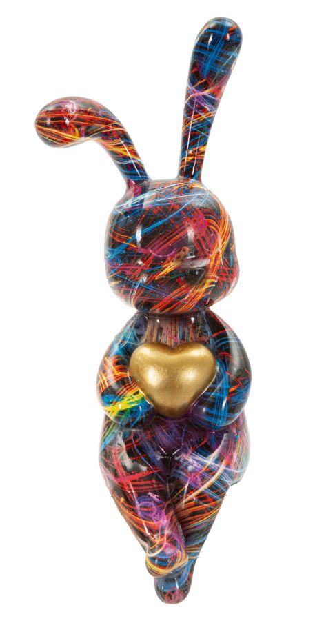 Deko-Statue Hase Psycho cm Polyresin 8 x 10 x 23
