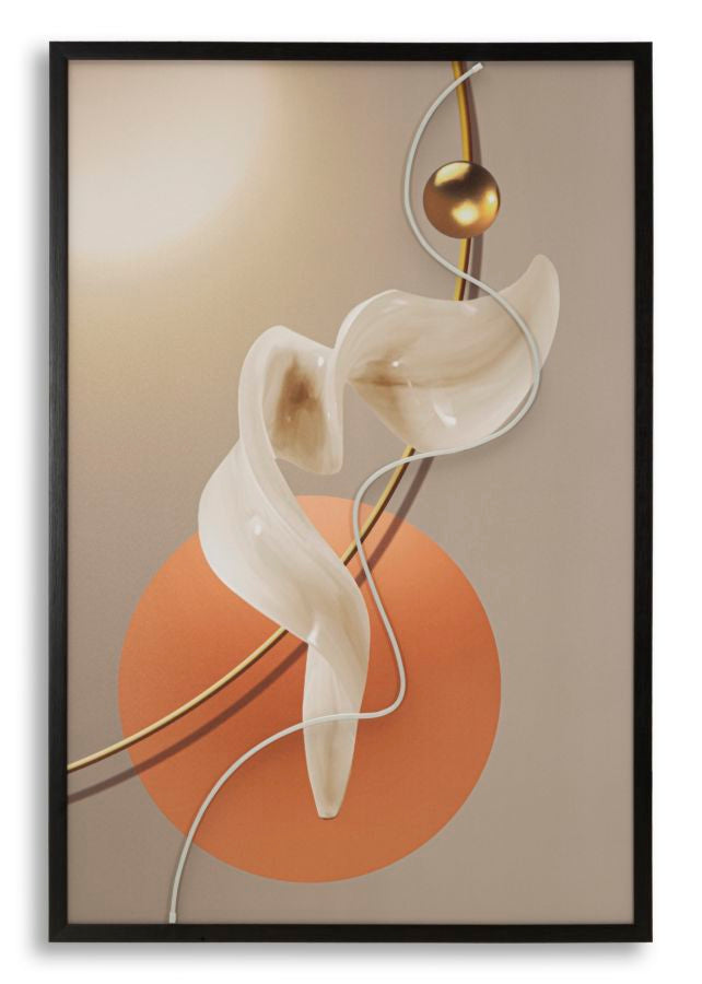 Stampa Con LED Su Tela Astratta 80x120 Cm In Plastica E MDF Per Parete Moderna Contemporanea