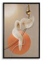LED Print On Abstract Canvas 80x120 Cm In Plastic And MDF For Modern Contemporary Wall
