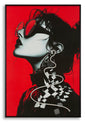 Print with LED on psycho canvas, 60 x 3.5 x 90 cm (3D acrylic application)