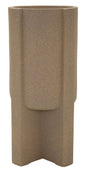Outdoor Moai Planter Diameter 39 cm Height 80.5 cm Opening 30 cm Polyresin Decorative Contemporary