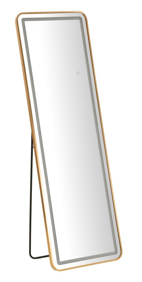LED-Standspiegel rechteckig 50x38x160 cm mit LED-Beleuchtung und drei Farbtemperaturen