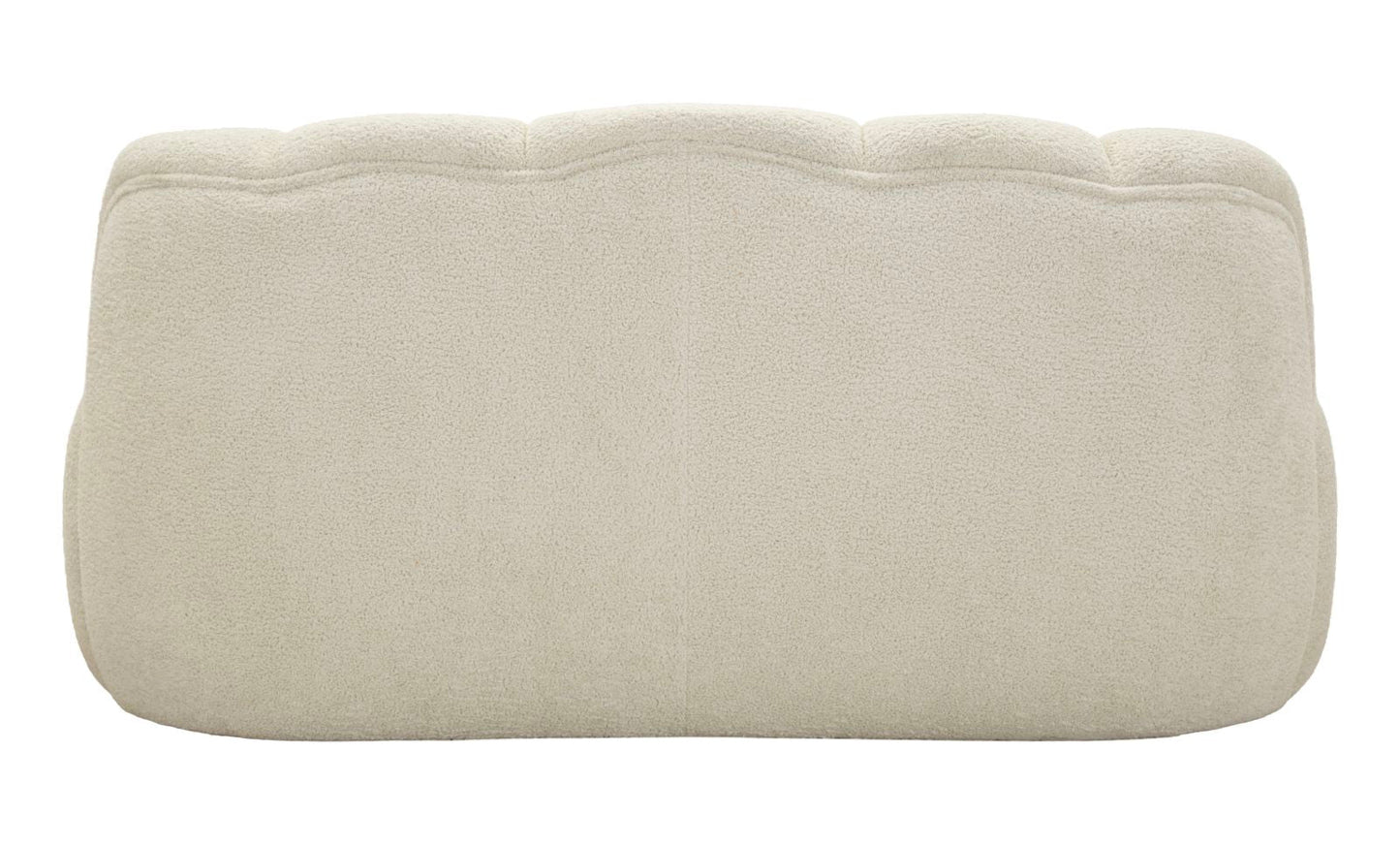 Ball Sofa Weiß Aus Sperrholz Mit Schwamm Und Polyester 145x80x69 Cm Skulpturales Glamour-Design