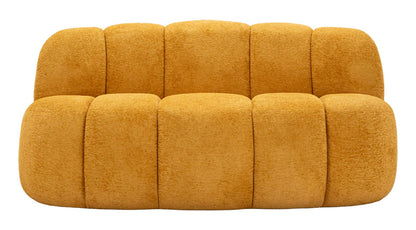 Divanetto ball senape 145x80x69 cm design moderno