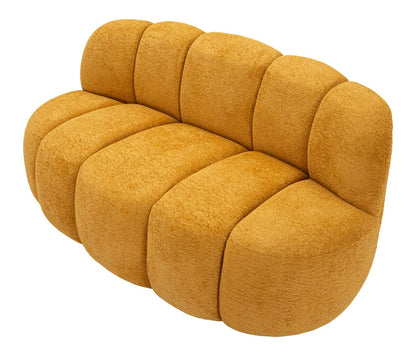 Divanetto ball senape 145x80x69 cm design moderno