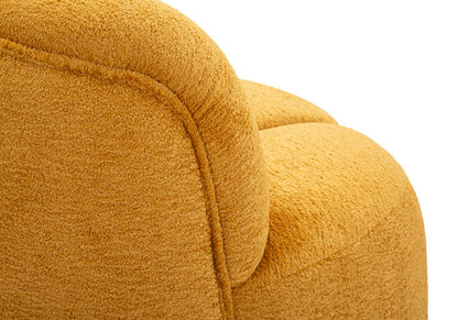Divanetto ball senape 145x80x69 cm design moderno