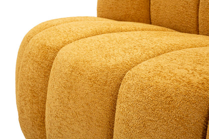 Divanetto ball senape 145x80x69 cm design moderno