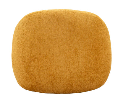 Poltrona Ginevra Senape Bouclé Con Struttura In Plywood Imbottitura In Schiuma E Poliestere 81x78x64 Cm