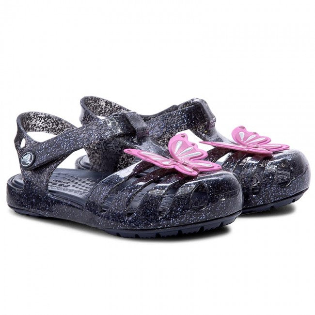 Crocs sandalo bambina Isabel Novelty Sandal relaxed fit 204529 410 nero