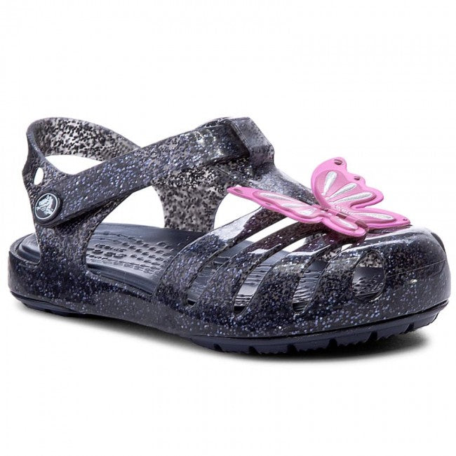 Crocs sandalo bambina Isabel Novelty Sandal relaxed fit 204529 410 nero