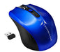 Techmade TM-XJ30-BL Blue Wireless USB Optical Mouse Ambidextrous Windows Computer