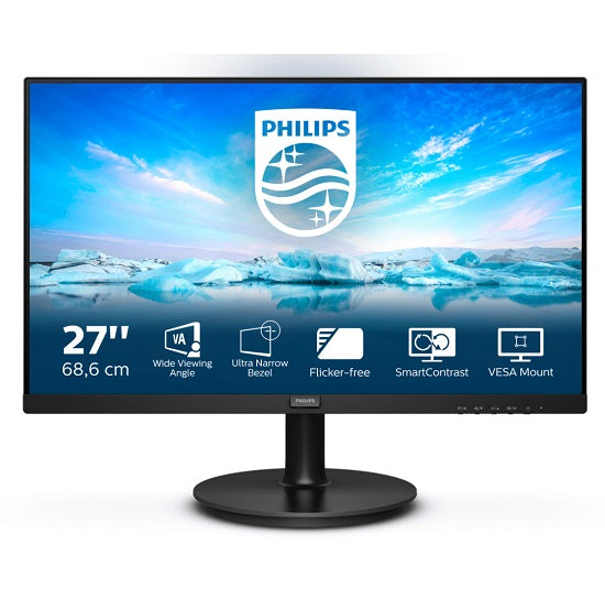 Philips Monitor 27" Full HD LED Gaming V Line Schwarz VGA HDMI 271V8LA Desktop PC
