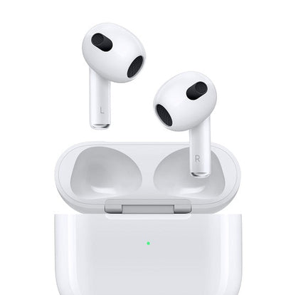 APPLE AURICOLARI AIRPODS 3 MME73ZM/A + CUSTODIA RICARICA WIRELESS IPHONE SPOTIFY