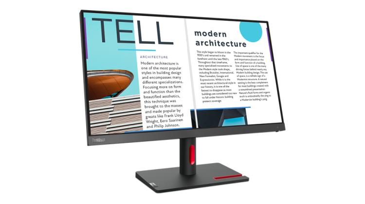 Lenovo Monitor 24" LED Full HD S25E-30 VGA/HDMI Desktop-PC Office ThinkVision