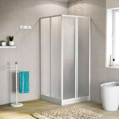 Box doccia angolare Smeralda bollicine acrilico 58-68x58-68 ap. 33-48 — Giava