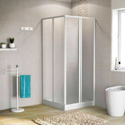 Box doccia angolare Smeralda bollicine acrilico 58-68x58-68 ap. 33-48 — Giava