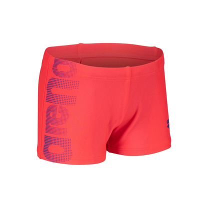 Arena Costume a pantaloncino aderente da piscina-mare da bambino Logo 003612 450 rosso fluo