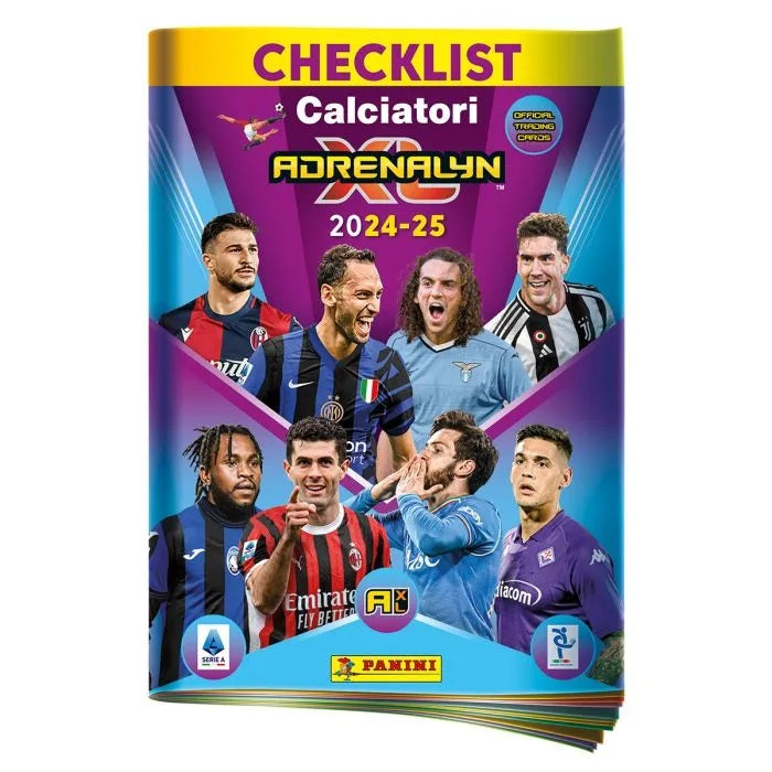 Calciatori Panini Adrenalyn XL 2024-2025 Starter Pack Album + 5 Booster Packs 30 Karten