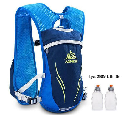 Zaino Running Idratazione Unisex per Maratona con Tasche Multiple