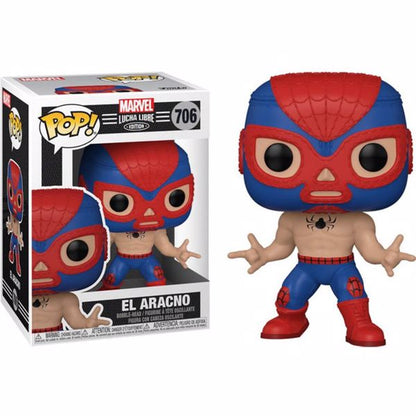 Funko Pop Marvel Lucha Libre 706 El Aracno Spider-Man Vinyl-Figur Spiderman