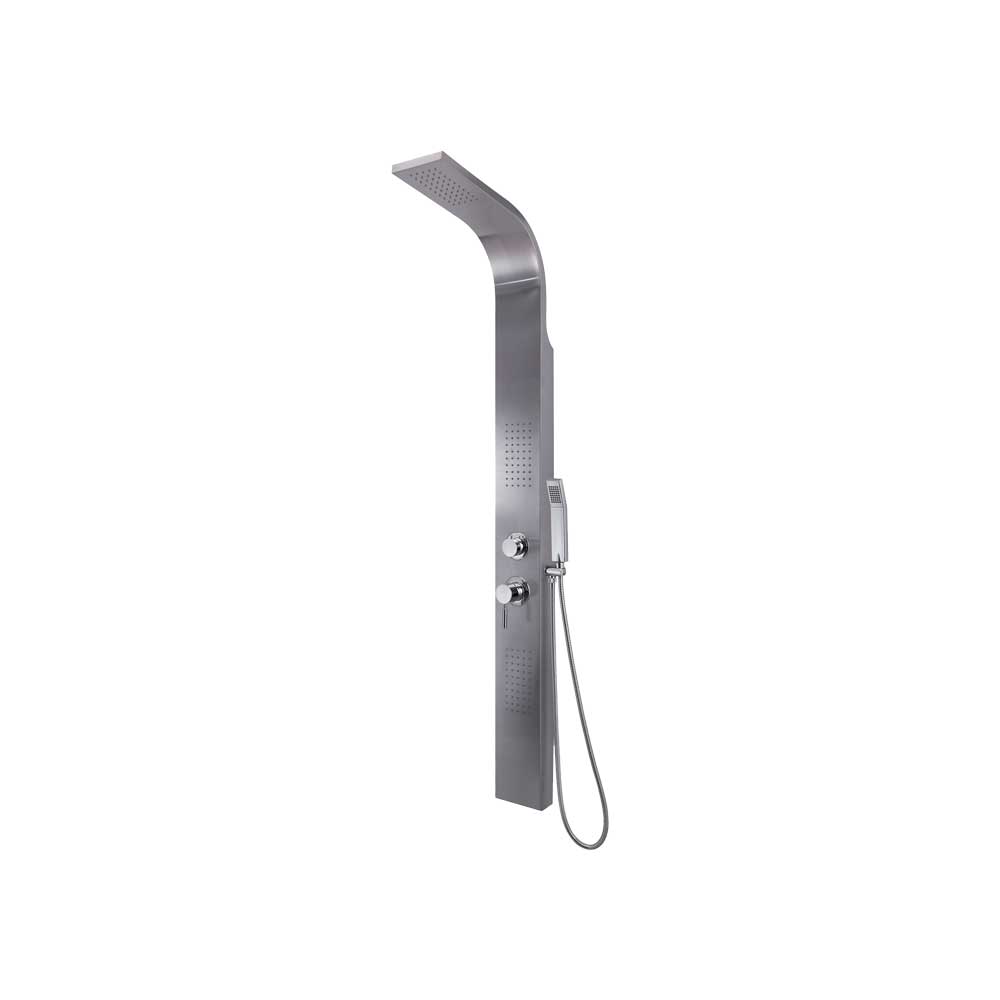 Pannello doccia multifunzione massage 01" INOX spazzolato — GEDY