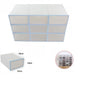 Shoe Organizer 9 Compartments Storage Box Space-Saving Shoe Rack Blue