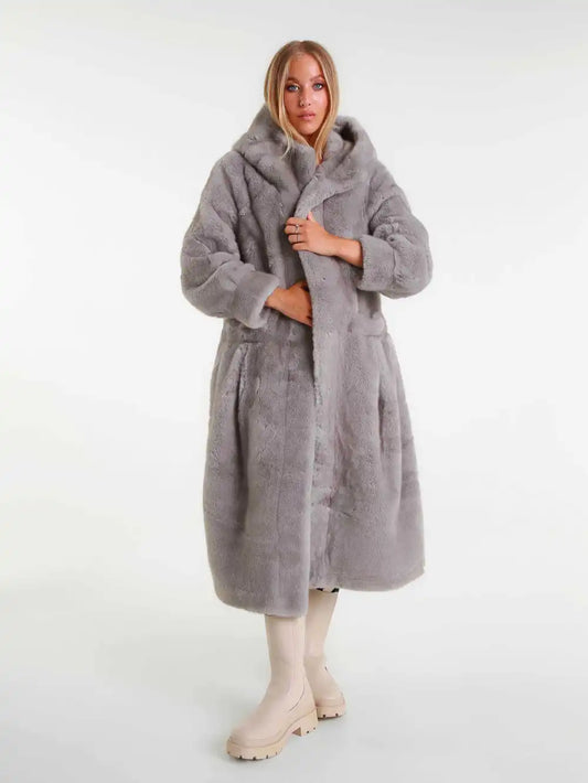 Cappotto Donna Perla in Eco Pelliccia