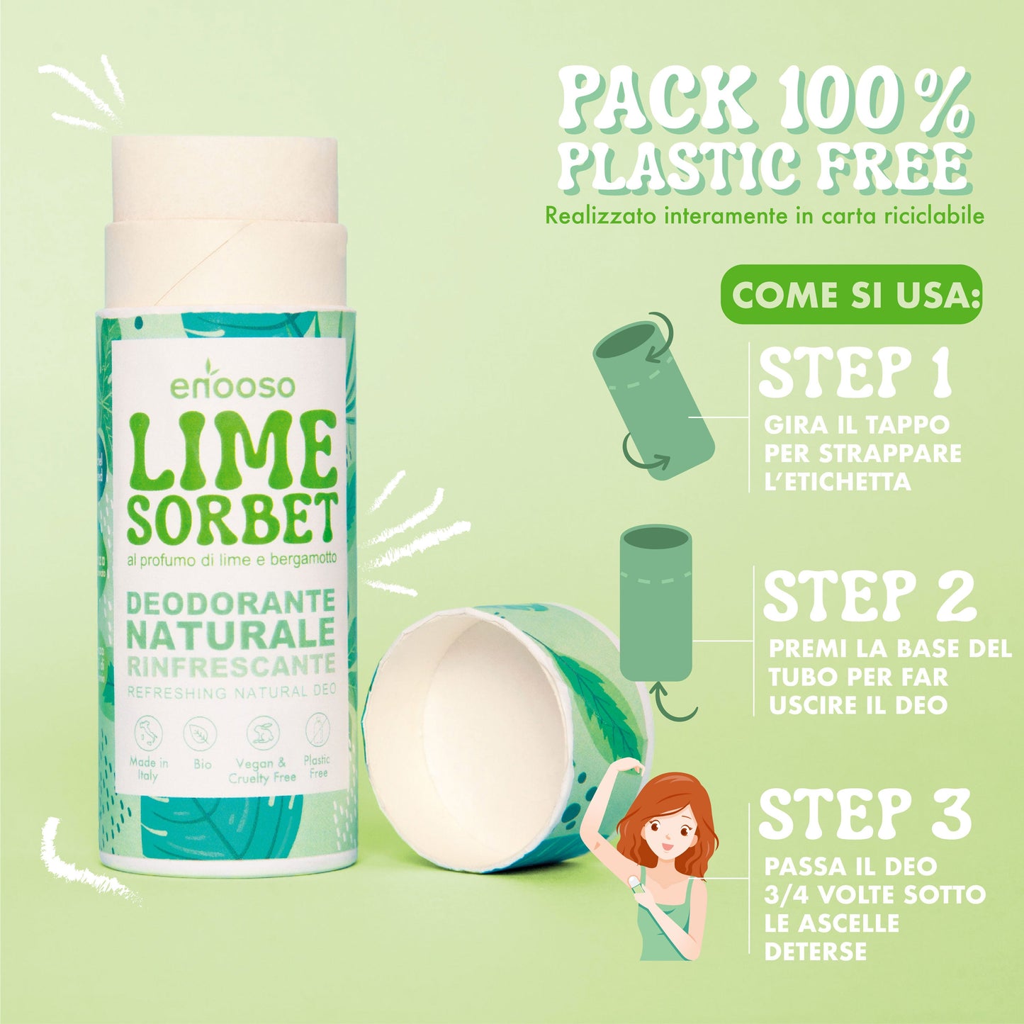 Deooso Discovery - Kit 5+1 Deodoranti Solidi