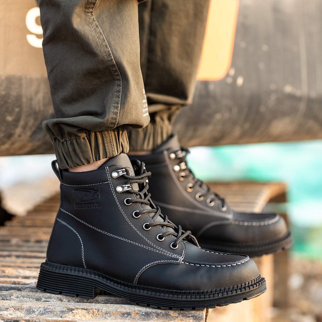Stivaletti Uomo | Scarpe Sicure in Microfibra per Lavoro e Attività Outdoor