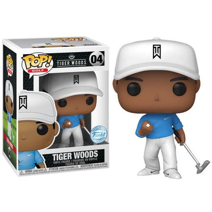 Funko Pop! Golf – (04) Tiger Woods (Nike Outfit Blue Sky) Figur Special 9cm