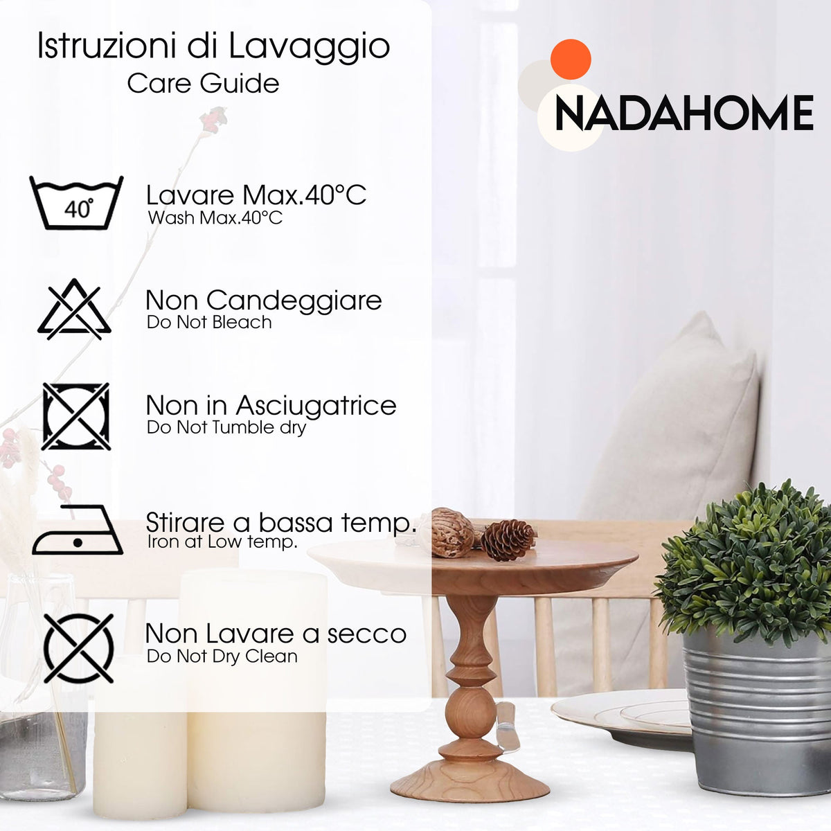 Tovaglia Servizio da Tavola + Tovaglioli 6 Posti Damina in Cotone 0541