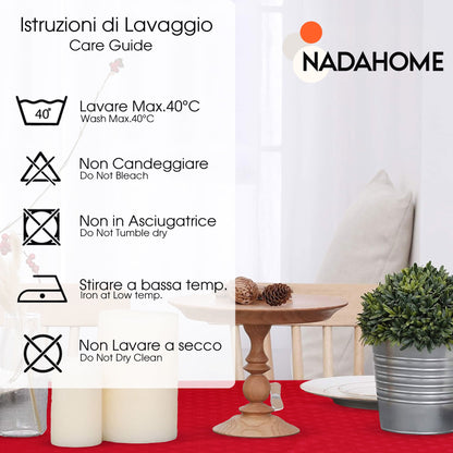 Tovaglia Servizio da Tavola + Tovaglioli 6 Posti Damina in Cotone 0541