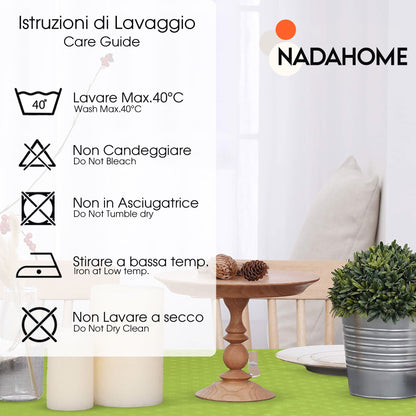 Tovaglia Servizio da Tavola + Tovaglioli 18 Posti Damina in Cotone 0542