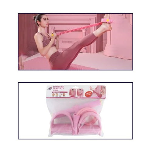 Fitness-Expander, Übungsband, Gymnastikband, Kraftband, Widerstandsband, Rosa