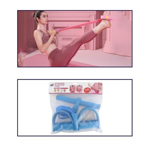 Fitness-Expander-Band für Training, Fitnessstudio, Bodybuilding, Pull Reducer, Blau