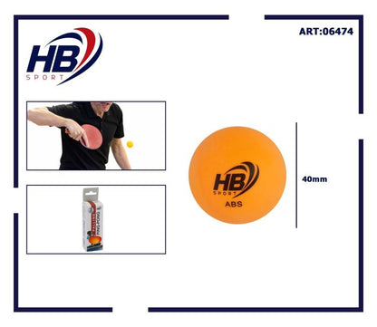 Hb 3er-Pack Tischtennisbälle ABS Tischtennisbälle Sporttraining Orange
