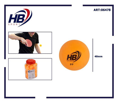 Hb Dose 60 Stk. Tischtennisbälle Tischtennisbälle Training Orange