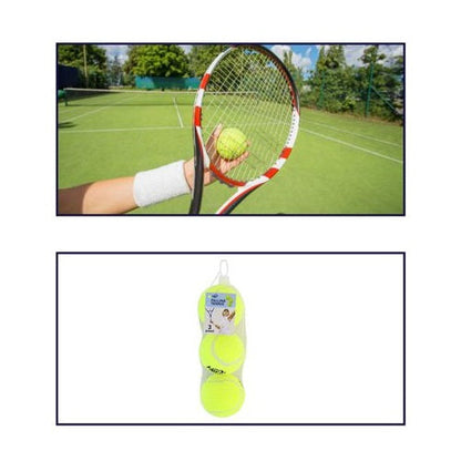 3er Set Gelbe Tennisbälle Trainingsbälle Schlägersport
