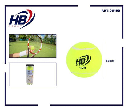 3er-Set Tennisbälle (929) Gelbe Bälle für Training Schläger Beachball