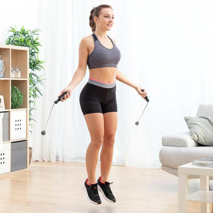 SPRINGSEIL KABELLOS MIT SPRINGZÄHLER CARDIO FITNESS BOXEN FÜR HERREN UND DAMEN
