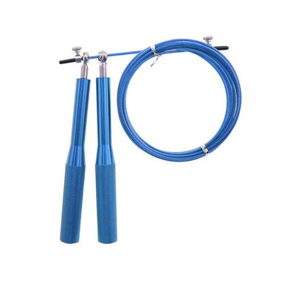 SPRINGSEIL FÜR SPRÜNGE PRO STAHL PVC CARDIO MMA CROSSFIT BOXEN FITNESS BLAU