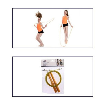CORDA SALTO PER SALTARE PRO ACCIAIO PVC CARDIO MMA CROSSFIT BOXING FITNESS ORO